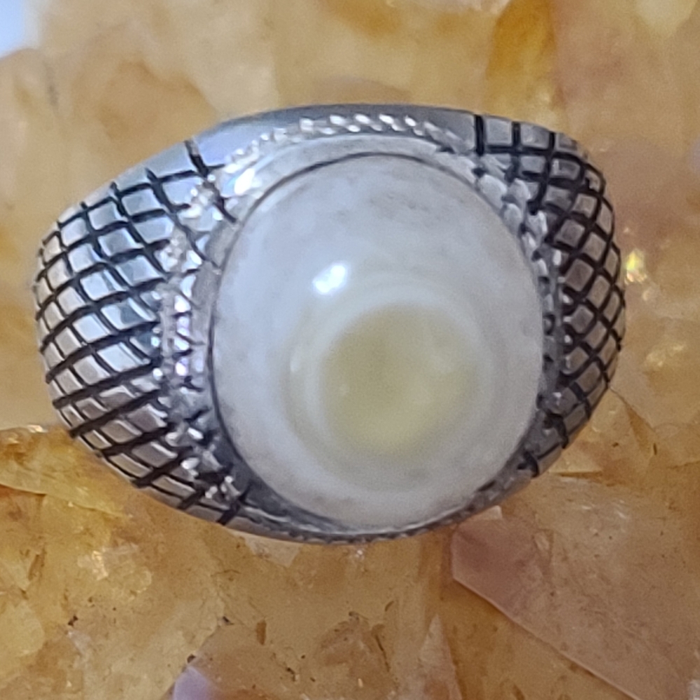 off Antique 1920's Carnelian 925 Ring